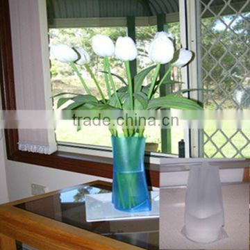 decorative plastic vase/PVC vase/folding plastic vase