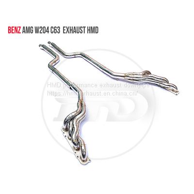 Exhaust Manifold Downpipe for Benz AMG W204 C63 Car Accessories With Catalytic converter Header Without cat pipe whatsapp008618023549615