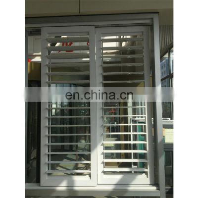 model Residential House AS2047 standard aluminum frame soundproof glass louver window