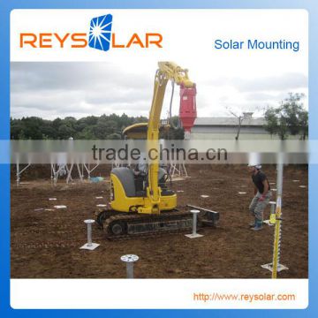 Galvanized ground screw pile for solar mounting system with good package