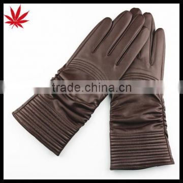 ladies long leather gloves