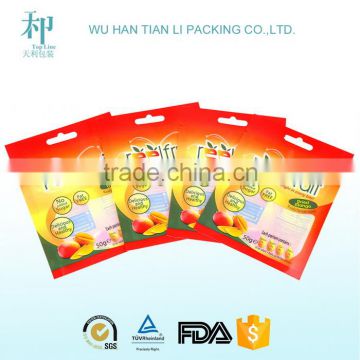 custom logo printing new products organic bread packaging bags