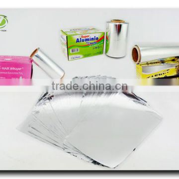 aluminum foil sheet with color box packing,pre-cut foil for food packing