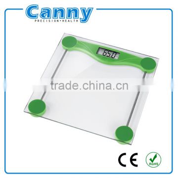6mm Thickness Tempered Glass Electronic Bathroom Scale Body Weighing machine maximum 180kg capacity