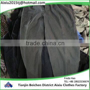 China best quality used clothing men tergal pants wholesale
