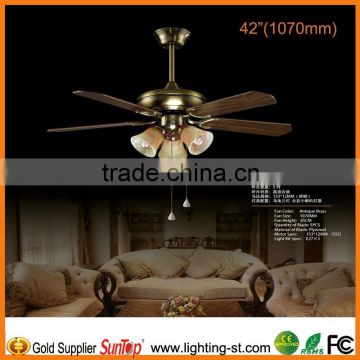 2014 new modern 42" ceiling fan with light JY42-1303