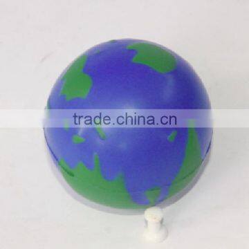 6.5cm earth shaped stress ball globe foam ball
