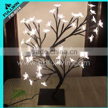 Decorative new led simulation beautiful potted landscape light up tree