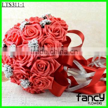 Artificial rose flower ball for wedding decor