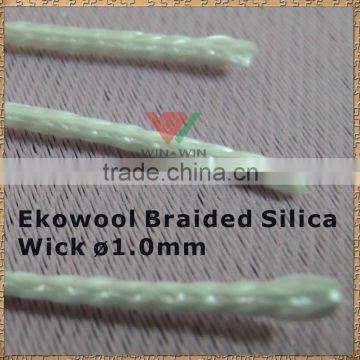 Hot Selling Ekowool Silica wick ecig with Fibreglass 1.0mm High Silica Cord for many E-Cigarettes Atomizer