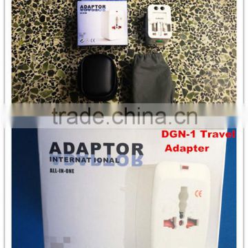 Hot sales Travel Universal Adapter with safety shutter Worldwide 125V 6A