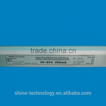 Waterproof constant current 30W 30-85VDC/350mA led driver