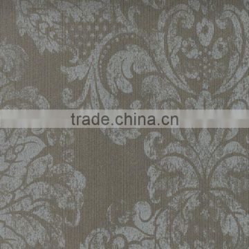 china Luxury deep embossed Non-woven wallpaper in Silver Carbon Black guangdong