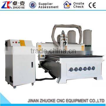 High Quality CNC Engraving Machine For Wood Acrylic ZKM-1325 1300*2500MM With Vacuum Table 6KW Big Power Air Cooling Spindle