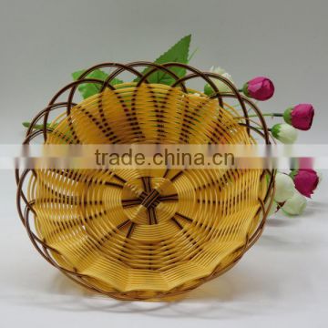 Highly elegant and sophisticated look plastic rattan basket