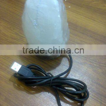 White USB Salt Lamp