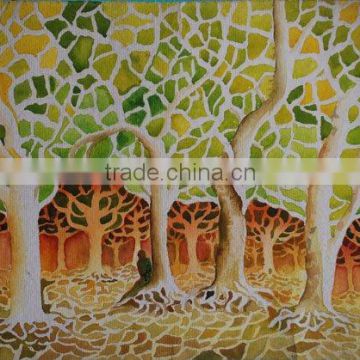 trees painting