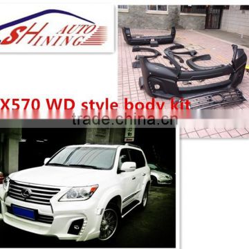 2015 LX570 body kit WD design.WD style body kit for 2013-2014 LX570 to change the orginal appearance