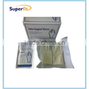 many size Medical powder Sterile latex surgical gloves