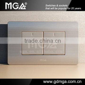 LED 2 Gang electric modular switch / modular switches / types of electrical switches