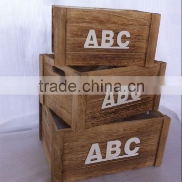 classical kids wooden toy box crates tools wooden packaging wholesale