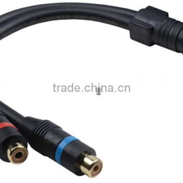 Specialty Audio Splitter cable RCA male to 2 RCA male 8 inches