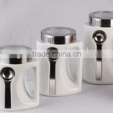 Ceramic kitchen Jar with magic Spoon