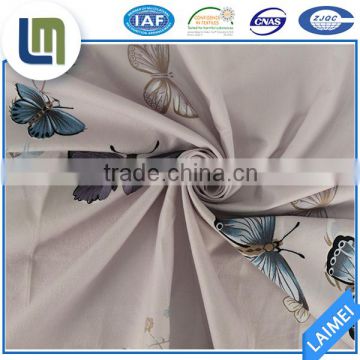 100% polyester butterfly print twill fabric for bedding