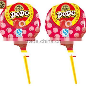 HFC 3023 peach flavour lollipops