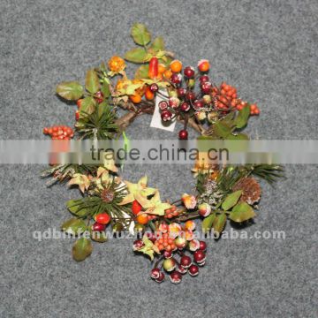 New arrival Decorative Artificial Flower Candler,artificial snowy candler