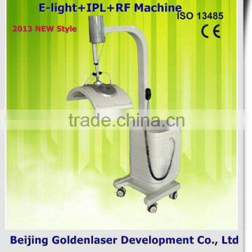 2013 Importer E-light+IPL+RF Machine Beauty Equipment Hair Intense Pulsed Flash Lamp Removal 2013 808nm Diode Laser Korea Machine 1-50J/cm2