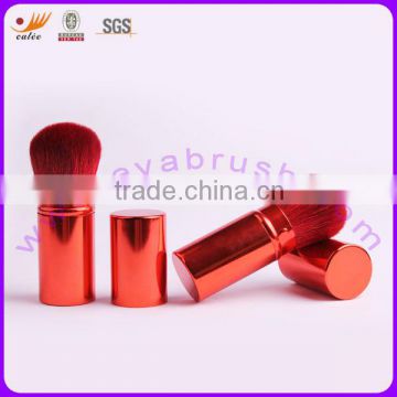 Retractable Powder Brush With Red Color