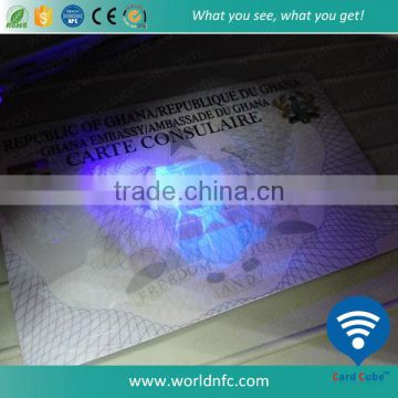 Customize Logo Watermark Security Plastic ID Card