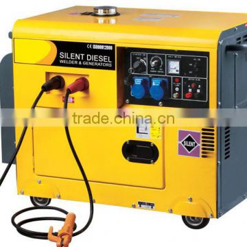 China supplier silent motor generator portable welding machine