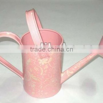 Metal watering can, flower water can, decorative metal waterning can, small metal waterning can, galvanized flower watering can,