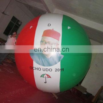 advertising balloon with banners