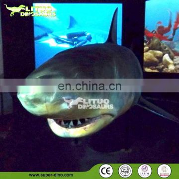 Deoration Aquarium Life Size Model of Sea Animals Shark Fiberglass
