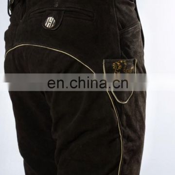 Bavarian Leather Pants Scott black Nappa Goatskin kneelength