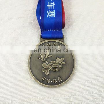 Cheap factory custom marathon sport medal with medal hanger