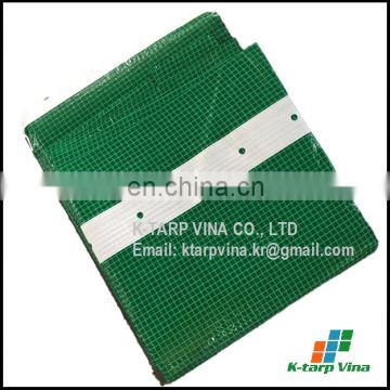 Green Leno scaffolding sheet, pre-punching holes, webbing reinforced band, UV resistant, durable, reusable