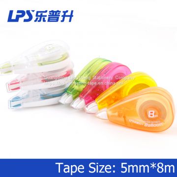 Non Toxic White Out Correction Roller Plastic Colorful Pink Correction Tape No.T-90214
