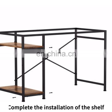 Factory cheap price home office writing desk computer desk table with shelf