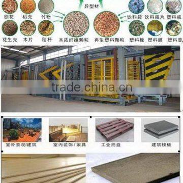 complete production line for wood plactic composite board