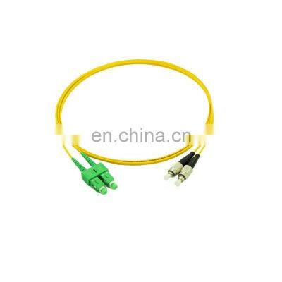 SC APC FC UPC Duplex Single mode G652D cordon de raccordement en fibre Optic Fiber Jumper FC SC Fiber Patch cord