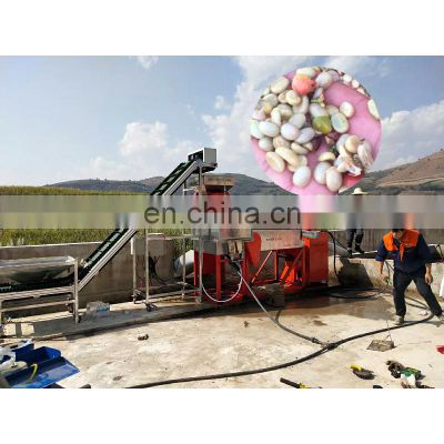 Espresso processing line coffee bean hulling, cleaning, baking, grinding and packing machine