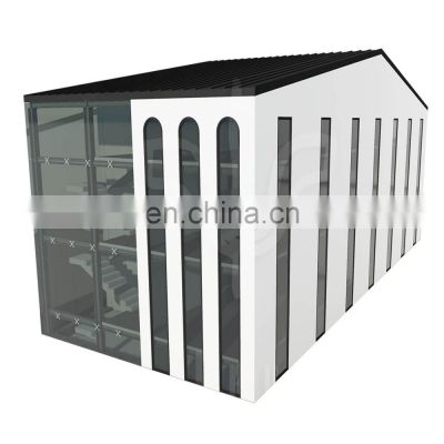 low cost construction prefabricated light steel structure warehouse hotel frame building