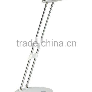 Folding LED Desk Lamp, round lampshade and base, small package for promotion