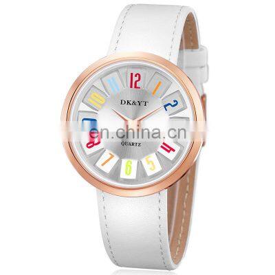 Wholesale 2019 cheap custom logo fashion lady style minimalist leather watch