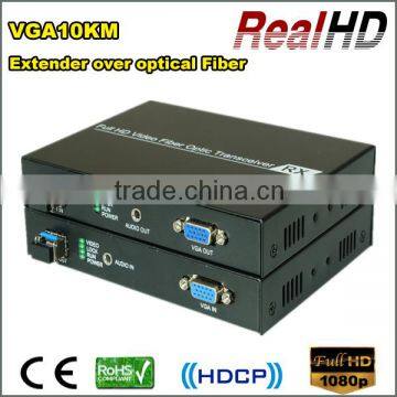 2016 Hottest Products 10km Fiber Optical VGA Extender Support 2k4K video