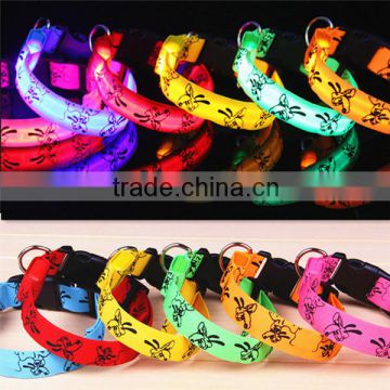 cheap glow in dark led collar nyon dog collars wholesale